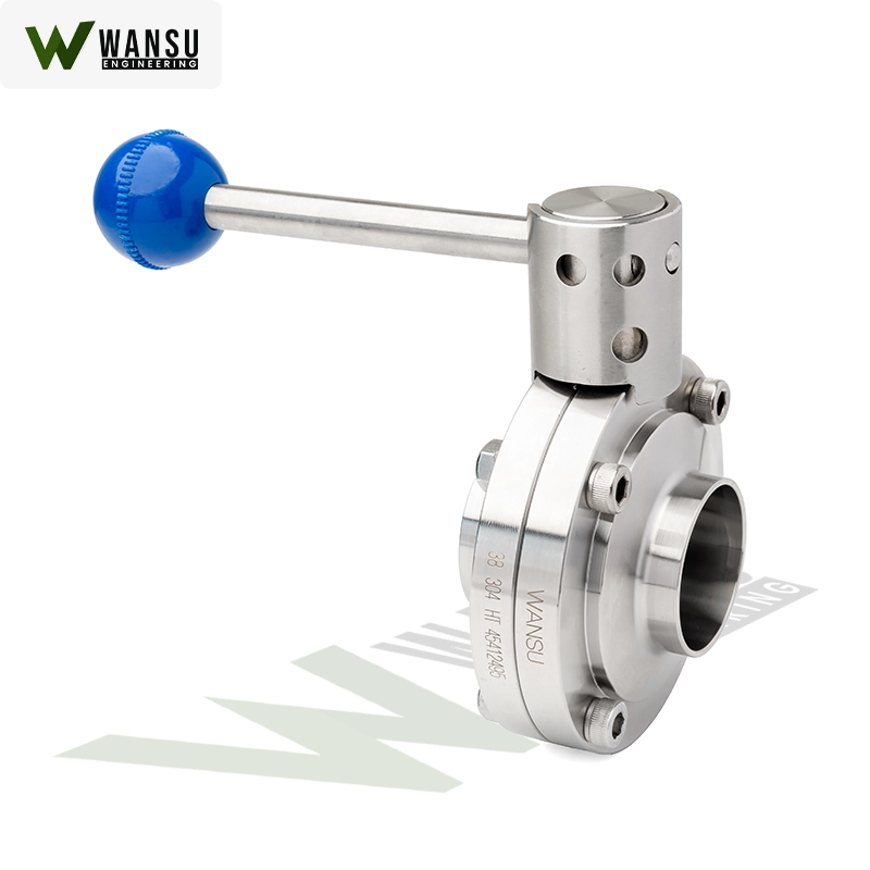 Sanitary Butterfly valve Pull Rod handle