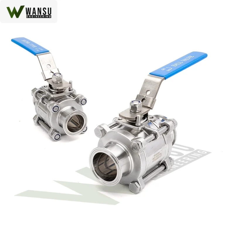 Sanitary Three-Piece Ball Valve