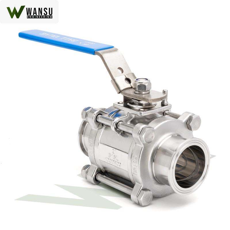 Sanitary Ball Valve 3PC clamp end
