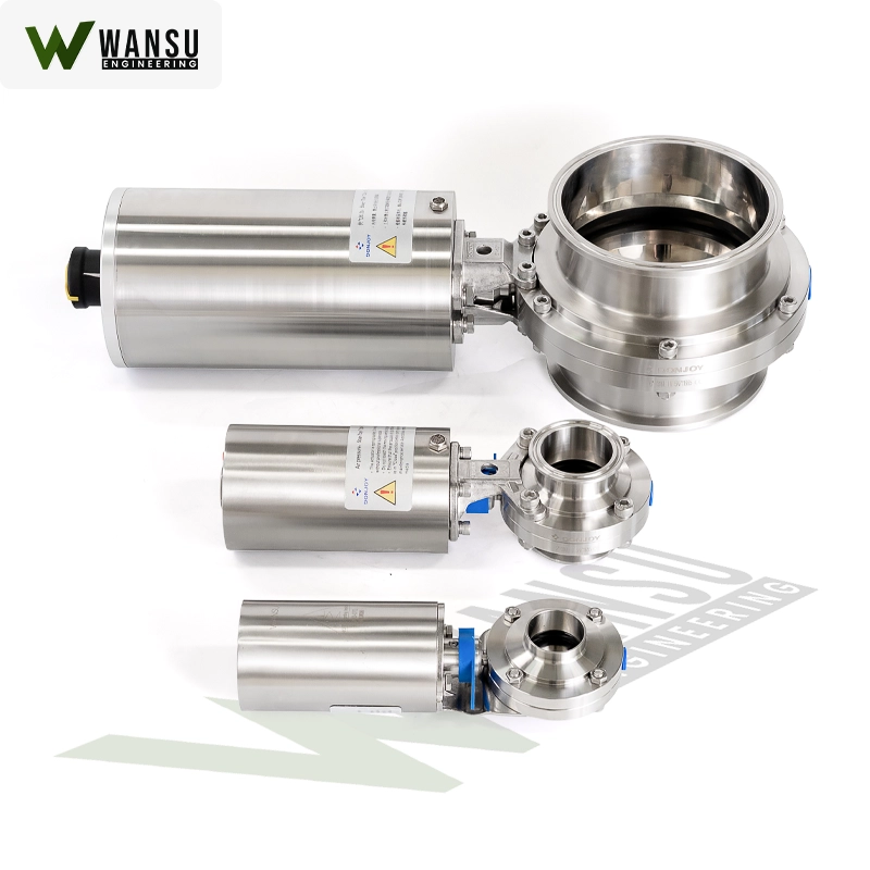 Sanitary Butterfly Valve with Pneumatic Actuator