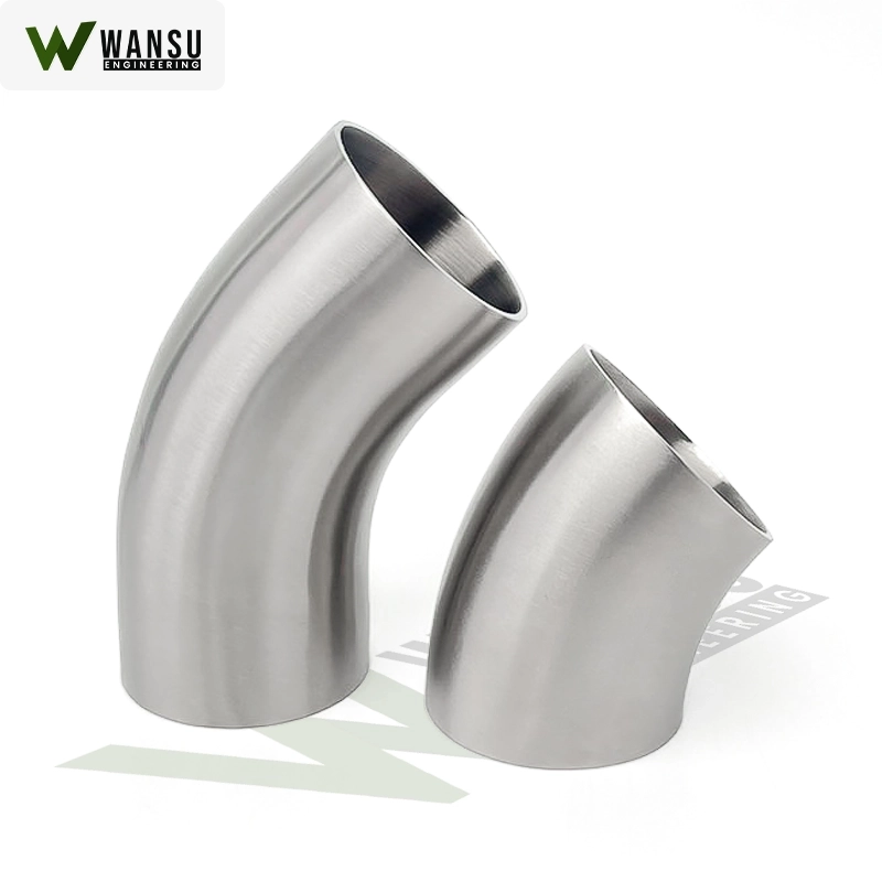 45 degree short-long elbow